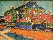 Ernst Ludwig Kirchner Villa in Dresden Sweden oil painting artist